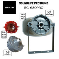 LOA NÉN PHONG THANH CAO CẤP SOUNDLIFE SV-680PRO VÀNH NHỰA ABS ĐẾ NHÔM CỦ NHÔM CÔNG SUẤT 80W MAX 100W