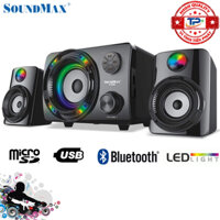 LOA nghe nhạc 2.1 SOUNDMAX chính hãng,loa vi tính hay,loa có bluetooth âm thanh cực hay nghe TỐT thiết kế sánh ngang cùn