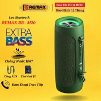 Loa Nghe Nhạc Bluetooth Hỗ Trợ Khe Cắm Thẻ Nhớ Remax RB-M20 Bass Mạnh Mẽ - Chống Nước Tuyệt Đối - Hàng Chính Hãng Remax - xanh lá
