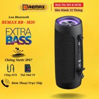 Loa Nghe Nhạc Bluetooth Hỗ Trợ Khe Cắm Thẻ Nhớ Remax RB-M20 Bass Mạnh Mẽ - Chống Nước Tuyệt Đối - Hàng Chính Hãng Remax - Đen