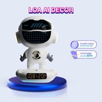 Loa nghe nhạc Bluetooth kiêm đồng hồ báo thức thông minh, điều khiển giọng nói  - laptopstore