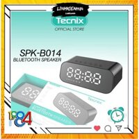 LOA NGHE NHẠC CÓ ĐỒNG HỒ SPK-B014 BLUETOOTH MÀU ĐEN TECNIX