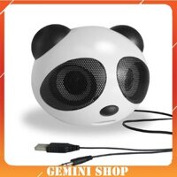 Loa nghe nhạc đầu gấu mini,Loa máy tính để bàn xinh xắn âm thanh chuẩn strereo A6 -Phụ Kiện TSM