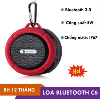 Loa nghe nhac di dong Loa Bluetooth Chống Nước BTSC6 Thiết Kế Kín Chống Nước Chống Bụi Hiệu Quả Âm Thanh Trong Âm Bass Chất - Bảo Hành Lỗi 1 Đổi 1.