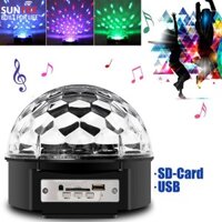 Loa Nghe Nhạc Usb Thẻ Nhớ Quả Cầu Đèn Vũ Trường Có Remote Loa Đèn Cảm Ứng Bằng Âm Thanh, Đèn Chiếu Theo Điệu Nhạc