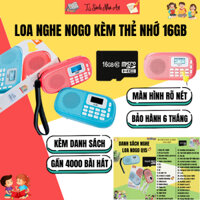 Loa Nogo Q15 kèm Thẻ nhớ File Nghe 16GB cho bé học Tiếng Anh, Truyện thơ Tiếng Việt