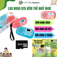 Loa Nogo Q15 kèm Thẻ nhớ File Nghe 16GB cho bé học Tiếng Anh, Truyện thơ Tiếng Việt