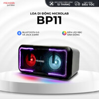 Loa Party Bluetooth Microlab BP11, Công Suất 8W x 2, Pin 1800mAh - Hàng Chính Hãng