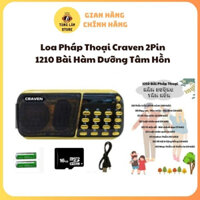 Loa Pháp Thoại Craven 836 2Pin kèm thẻ nhớ 32GB, Đài Pháp Thoại 1210 Bài Hàm Dưỡng Tâm Hồn, Máy Niệm Phật