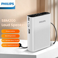 Loa Philips SBM200 Loa Nhỏ Ong Giáo Viên Micro Tai Không Dây Đặc Biệt Lớp Hướng Dẫn Du Lịch Loa