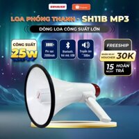 Loa phóng thanh có còi hụ công suất 50W chính hãng Sunrise SH 11B MP3 Loa có micro nói trực tiếp, nhạc đệm,SUNRISE MUSIC