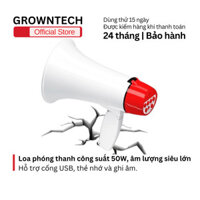 Loa Phóng Thanh GROWN TECH Megaphone 50W Siêu Lớn Kết Nối Cổng USB ,Thẻ Nhớ , Ghi Âm Giọng.