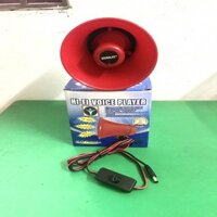 Loa phóng thanh nén 25W bán hàng rong có ghi âm loại tốt chạy điện bình acquy 6 - 24v (có bluetooth)