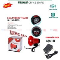 Loa phóng thanh Sunrise SH196i-MP3 có thu tiếng phát nhạc, thông báo, phát thanh cao cấp, hàng chính hãng