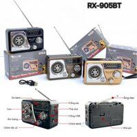 Loa Radio AM/FM/USB/TF/ Bluetooth/MP3 RX-905BT