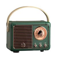 Loa retro bt loa cổ điển fm radio loa retro không dây với phong cách cổ điển kiểu cũ Color Pink - Màu xanh lá cây - đơn