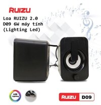 Loa RUIZU 2.0 D09 6W máy tính Lighting Led VT - Hàng chính hãng