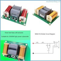 Loa siêu trầm bằng đồng WU 1000 2500W Loa Hifi Bộ chia tần số Hifi Stereo