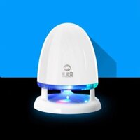 Loa siêu trầm hình đầu đạn kiêm đèn ngủ mini Homebaby Q1 (màu trắng)