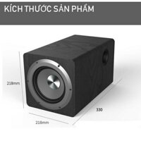 Loa siêu trầm subwoofer 100W Ibass -Màu Đen có bảo hành  ( hàng nhập khẩu )