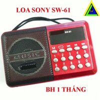 LOA Sony SW-61 VÀ LOA Sony SW-62 - Siêu Bền Có Cổng USB Nghe Nhạc- Nghe Đài FM- Bào Hành 3 Tháng