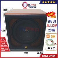 Loa Sub Điện Bass 30, Loa Sub 30 Siêu Trầm Jbl L120P 250W Cao Cấp Bass Lực, Sâu Lắng (Tặng Dây Av 2-2 1.8M)-H2Pro Tech