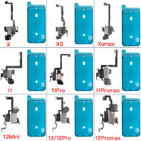 Loa Tai Có Micrô Cáp Mềm Thay Thế Cho iPhone X XR XS 11 12 Mini Pro Max + Băng Chống Thấm Nước Màn Hình