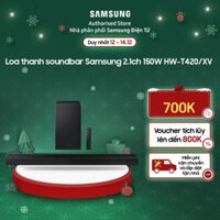 Loa thanh soundbar Samsung HW-T420/XV 2.1ch, Có cổng USB,Có kèm remote,Bluetooth 2.0, công suất:150 W