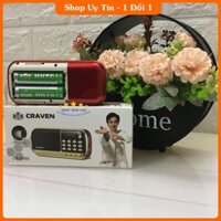 Loa thẻ nhớ Craven CR-836S - Bảo hành 3 tháng - Xài 2 pin