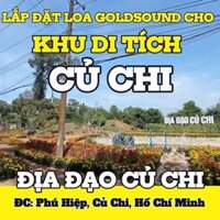 Loa thông báo, phát nhạc nền tự động Goldsound cho Khu di tích lịch sử Địa đạo Củ Chi, amply 2 kênh 900w, bluetooth 5.0, loa sân vườn V70NT - 70w, loa được thiết kế riêng cho quán, bật lớn không tạp âm, miễn phí công lắp đặt, bảo hành 12 tháng