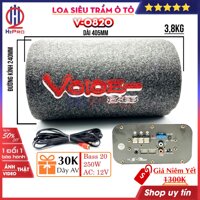 Loa trầm ô tô V-0820 H2Pro cao cấp bass 20-250W-Siêu trầm (1 loa), loa sub gầm ghế ô tô giá rẻ điện 12V (tặng dây AV 30K)