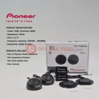 Loa Treble Pioneer TS-T480A 6cm - Loa tép 300 W Max full bộ cho hệ thống loa xe hơi ô tô (Có kèm dây tụ phân tần)