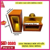 Loa treble rời vỏ gỗ họng màu đồng củ kèn 450 có mạch phân tần chống cháy hàng cao cấp