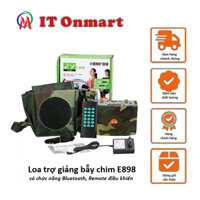 Loa trợ giảng bẫy chim E898 điều khiển từ xa - Có Bluetooth