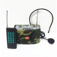 Loa Trợ Giảng E-898 Màu Rằn Ri Có Bluetooth Kèm Túi Đựng, Remote Điều Khiển, Micro, Bộ Sạc