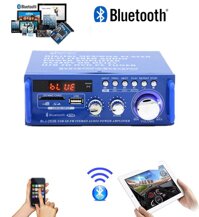 Loa va amply Bộ âm ly Karaoke  Ampli mini hat karaoke Giá mạch ampli 12v Âm ly hay Amlpi cho xe hoi - Amly Bluetoth công suất lớn bass siêu trầm - Tích hợp 2 cổng mic - Dễ dàng sử dụng và di chuyển- Mã BH 1