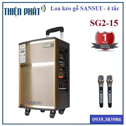 Loa vali kéo di động Sansui SG2-15