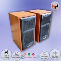 Loa vi tính 2.0 để bàn, loa máy tính mini ARIGATO M22 vỏ màu gỗ chất âm cực hay