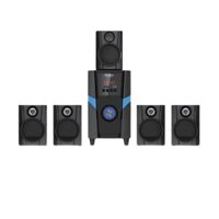 Loa vi tính 5.1 kiêm Bluetooth USB thẻ nhớ Bosston T3800-BT 45W led RGB 7 màu, nguồn 220V (Đen) - Hãng phân phối