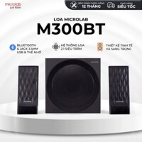 Loa Vi Tính Bluetooth Bass Mạnh MICROLAB M300BT 2.1, 38W, (AUX/USB/Thẻ SD/FM) tuỳ chọn- Hàng Chính Hãng