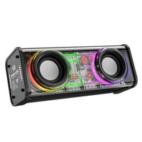 Loa Vi Tính Bluetooth Led RGB A88 Model BT5.3 Dual Speakers Công Suất 10w – Hàng Fullbox (Màu đen)