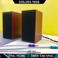 Loa vi tính có dây goldtech FT-101 jack 3.5, loa máy tính vỏ gỗ dùng được cả cho điện thoại - nhỏ gọn – giá rẻ