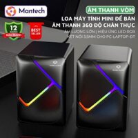 Loa Vi Tính Để Bàn Dark Alien S511 Mini Led RGB 2 Loa Kép Âm Vòm 3D Sống Động Chân Thực