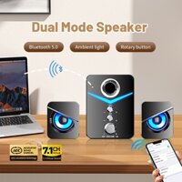Loa vi tính để bàn MC D221 SUPER BASS cực đã, có LED, dòng loa máy tính cao cấp cho laptop, pc, điện thoại