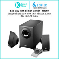 Loa vi tính Edifier M1360 | Công suất 2W x 2 + 4.5W | Subwoofer 2.1 - Bảo hành 12 tháng
