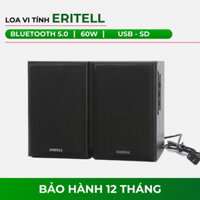 Loa Vi Tính Eritell Công Suất 60W, Loa Bluetooth Nghe Nhạc Hay Bass Mạnh Mẽ, Thiết Kế Đẹp Có Cổng USB Và Jack 3.5