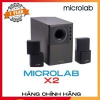 Loa Vi Tính MICROLAB X2 2.1 | Công nghệ 3D Bass | Loa Trầm dạng khối hộp chữ nhật mạnh mẽ | Hàng chính hãng