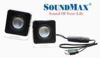 Loa Vi Tính SoundMax A-120/ 2.0 6W - Hàng Chính Hãng