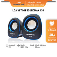 Loa Vi Tính SOUNDMAX A-130/2.0 Công Suất 6W Âm Thanh Trong Trẻo Rõ Ràng