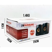 loa vi tính sunsure M58     phiên bản 2.0  ,bas cực trầm , âm thanh sống động
